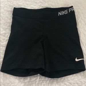 Nike pro black shorts size M
